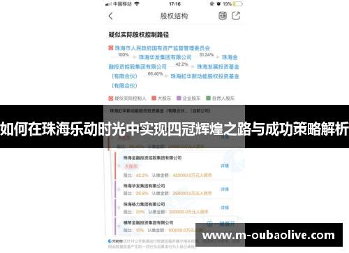 如何在珠海乐动时光中实现四冠辉煌之路与成功策略解析