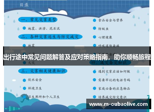 出行途中常见问题解答及应对策略指南，助你顺畅旅程